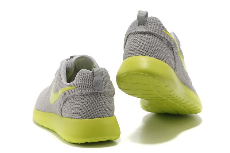 nike Roshe running chaussures hommes verts gris (2)